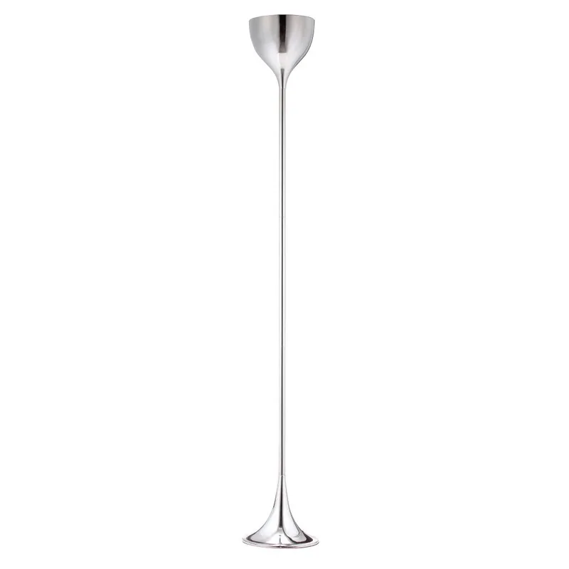 Steel Floor Lamp With Silver Steel Bell Shade By Homeroots Buy Direct