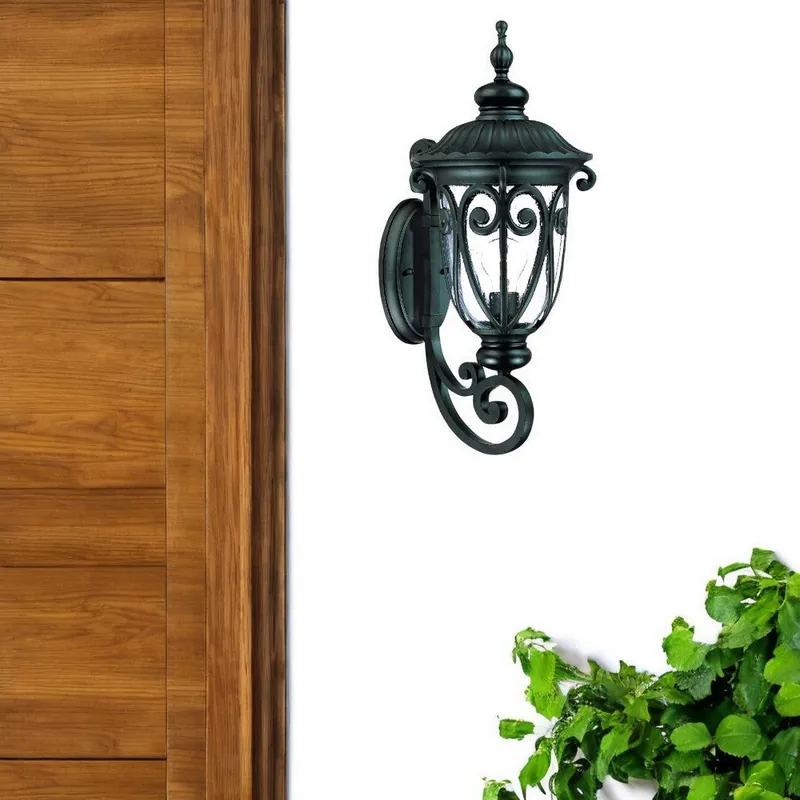 Naples 1-Light Matte Black Wall Light By Homeroots Factory Price