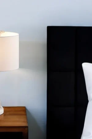 Buy Direct White Textured Giraffe Table Lamp With White Drum Shade By Homeroots