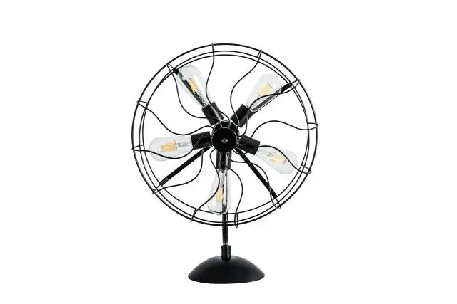 Black Industrial Fan Design Metal Table Lamp By Homeroots Latest