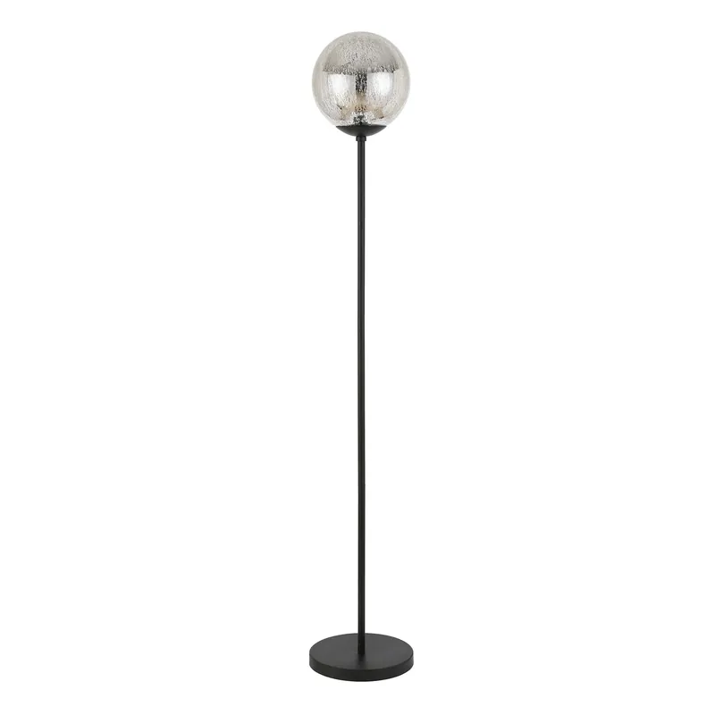 Black Floor Lamp With Gold Mercury Glass Globe By Homeroots Limited Offer