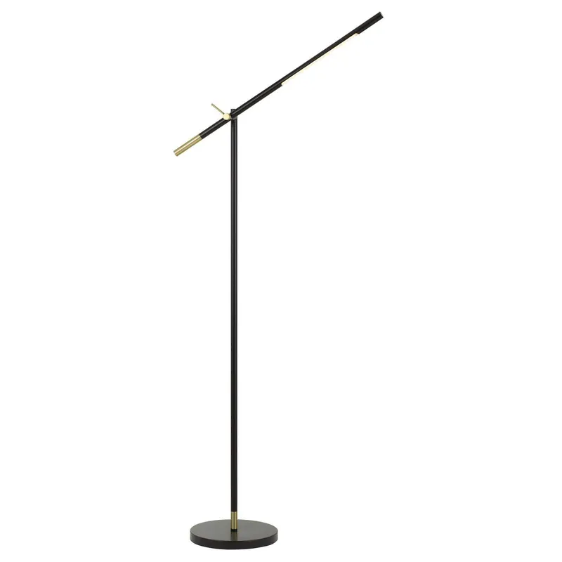 Free Returns Black Adjustable Traditional Shaped Floor Lamp By Homeroots