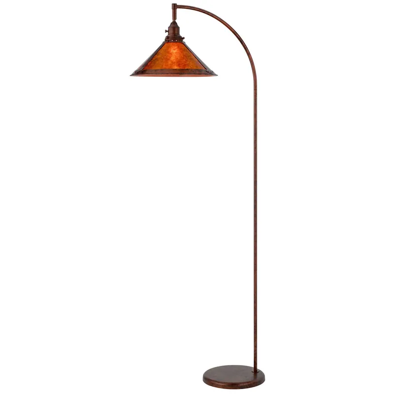 Factory Price Rusted Traditional Shaped Floor Lamp With Rust Empire Shade By Homeroo