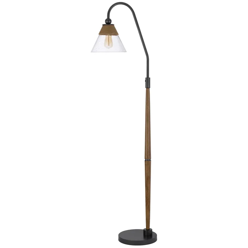 Best Price Brown Traditional Shaped Floor Lamp With Clear Transparent Glass Empir