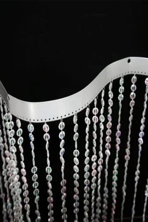 DecoStar™ BENDABLE 9ft. Jewel Crystal Iridescent Diamond Cut Curtain Premium