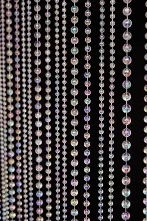 DecoStar™ 6ft Crystal Iridescent Multi Ball Chain Curtain Affordable