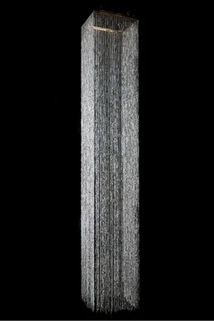 DecoStar™ 14ft Square Iridescent Crystal Column - STUNNING! Hot Deal