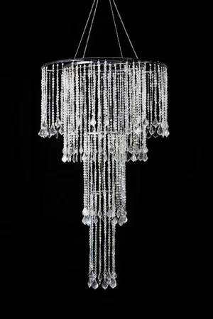 Decostar™ Crystal Iridescent Diamond Cut Bead,Cascade Chandelier Professional Grade
