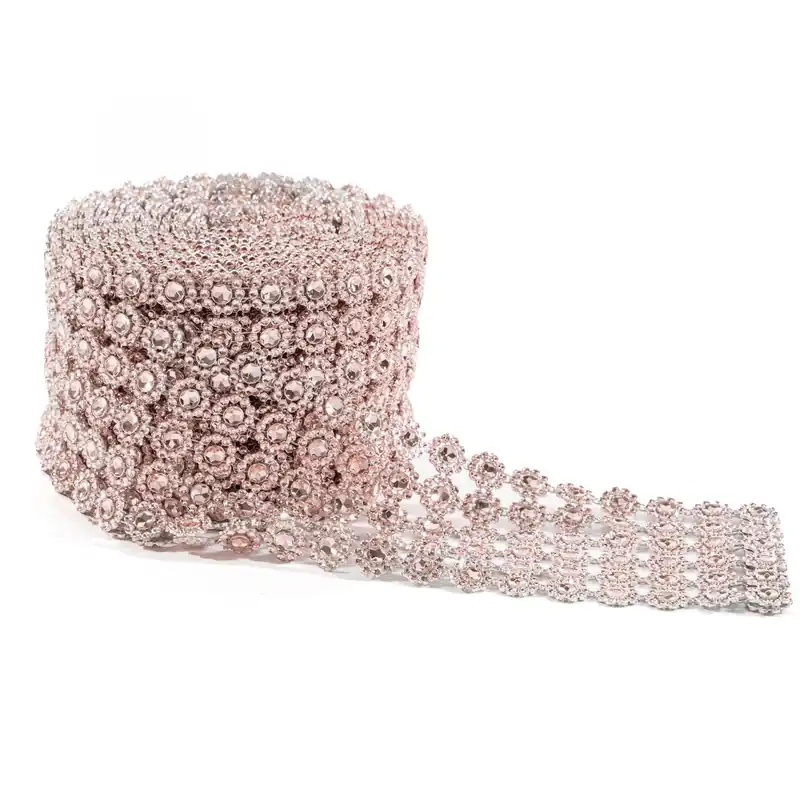 Decostar™ Diamond Flower Shape Mesh Roll - Blush Price Drop
