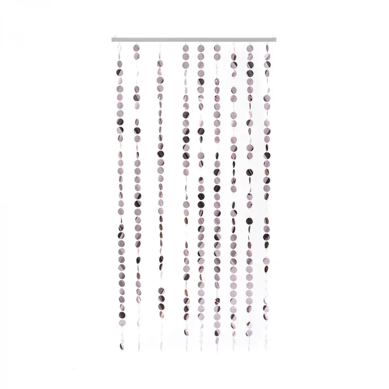 Limited Edition Decostar™ "Spangles" PVC Circles Beaded Curtain- Blush