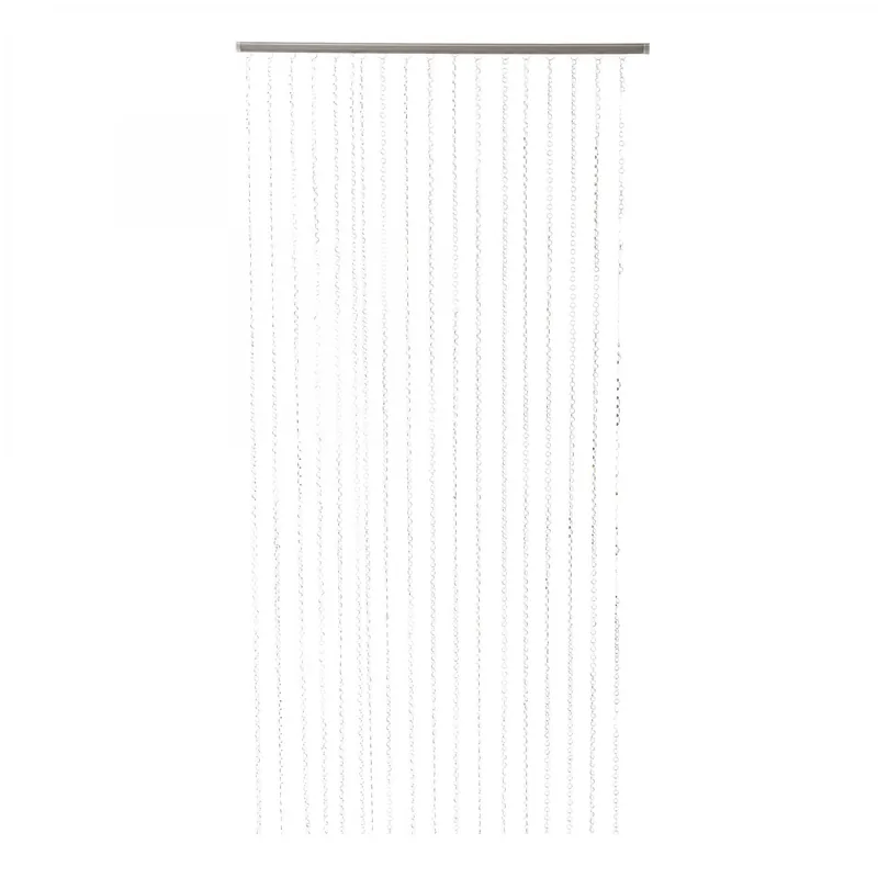 Exclusive Offer Decostar™ Crystal Octagon Diamond Cut Curtain w/ Plastic Rod - 3ft x 8ft