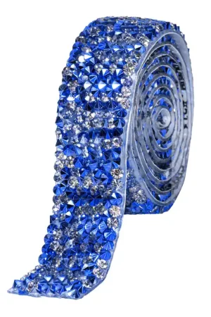 Wholesale Decostar™ Crystal Rhinestone Adhesive Strips 0.78" - Royal Blue