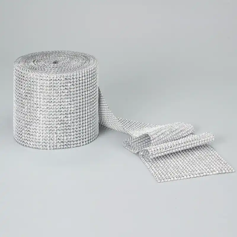 Reduced Price Decostar™ Diamond Mesh Roll - Silver