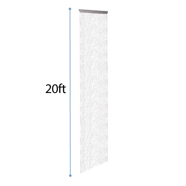 Sale DecoStar™ Satin Top Rod Pocket 20ft. Jewel Crystal Iridescent Diamond Cut Curtain