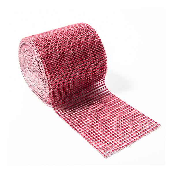 DecoStar™ Red Rhinestone Mesh-30 Foot Roll Affordable