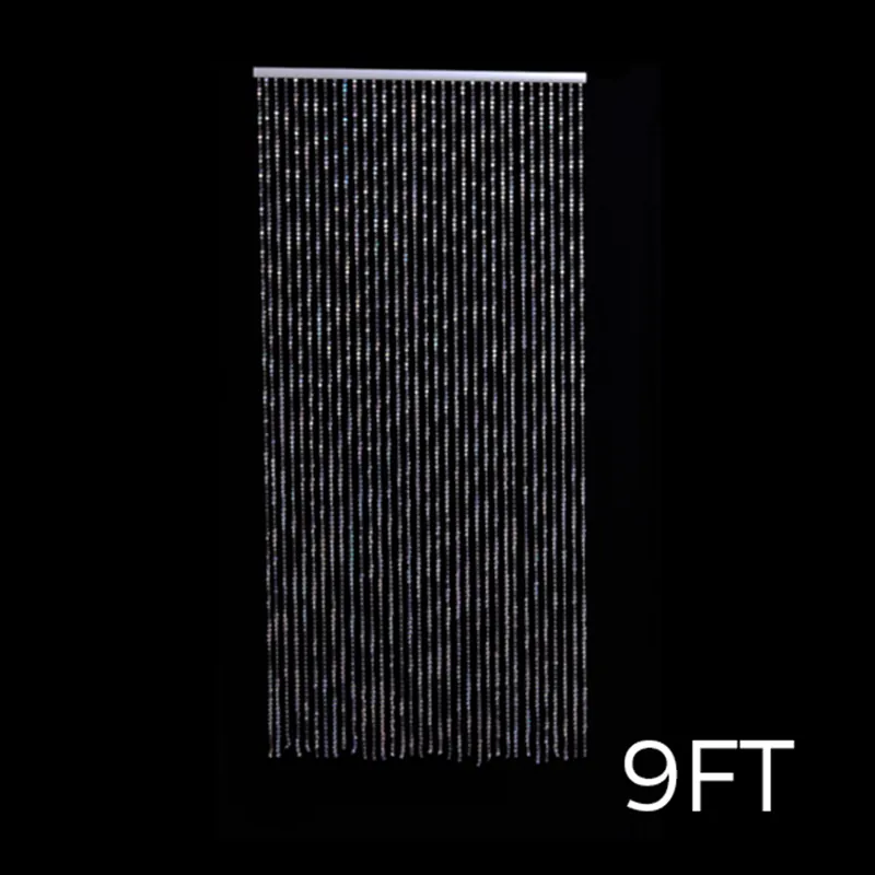 Final Sale DecoStar™ 9ft. Jewel Crystal Iridescent Diamond Cut Curtain