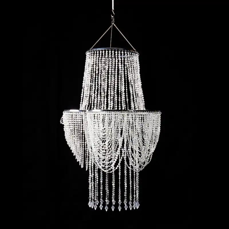 Editor’s Pick Decostar™ Crystal Iridescent Diamond Cut Bead,Swag Chandelier