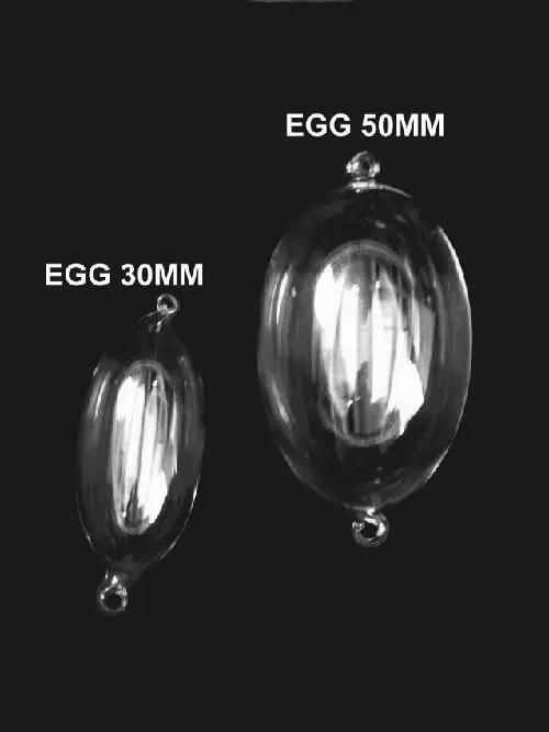 DecoStar™ Set of 6 30mm Egg Shaped Glass Globe Hanging Decor Money Back Guarantee