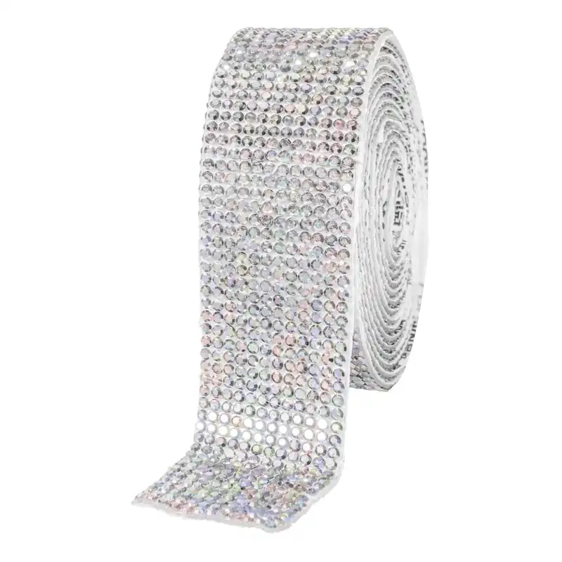 Markdown Decostar™ Rhinestone Diamond Adhesive Strips 1.06" - White Iridescent