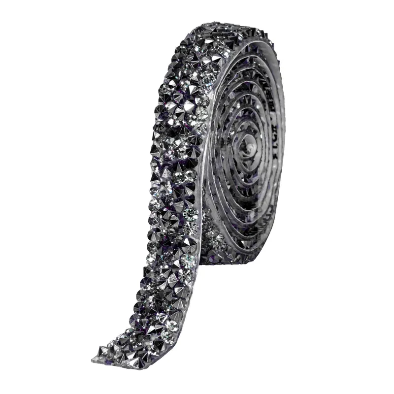 Decostar™ Crystal Rhinestone Adhesive Strips 0.4" - Black Free Returns
