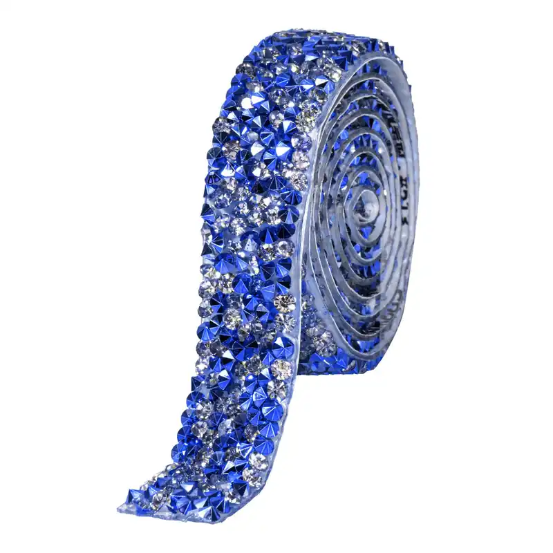 Decostar™ Crystal Rhinestone Adhesive Strips 0.6" - Royal Blue Exclusive Offer