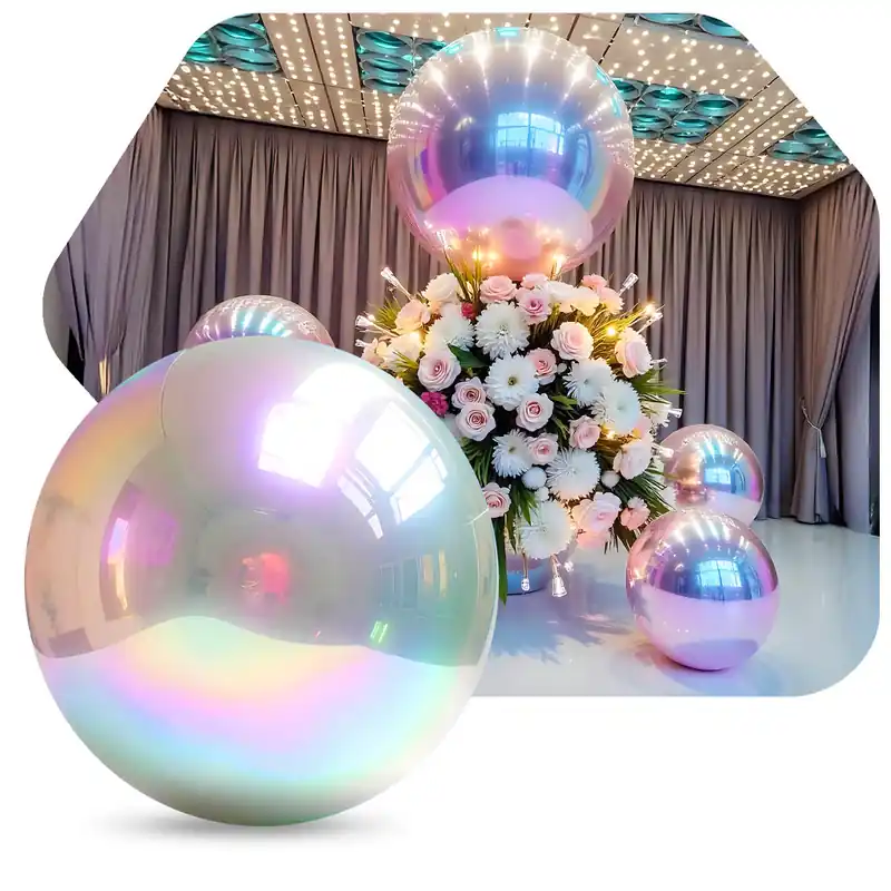 Best Price Iridescent Inflatable Mirror Ball / Sphere - Choose your Size!