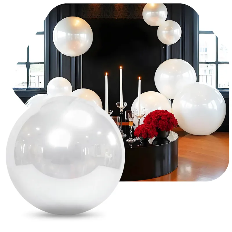 White Inflatable Mirror Ball / Sphere - Choose your Size! Trusted Brand