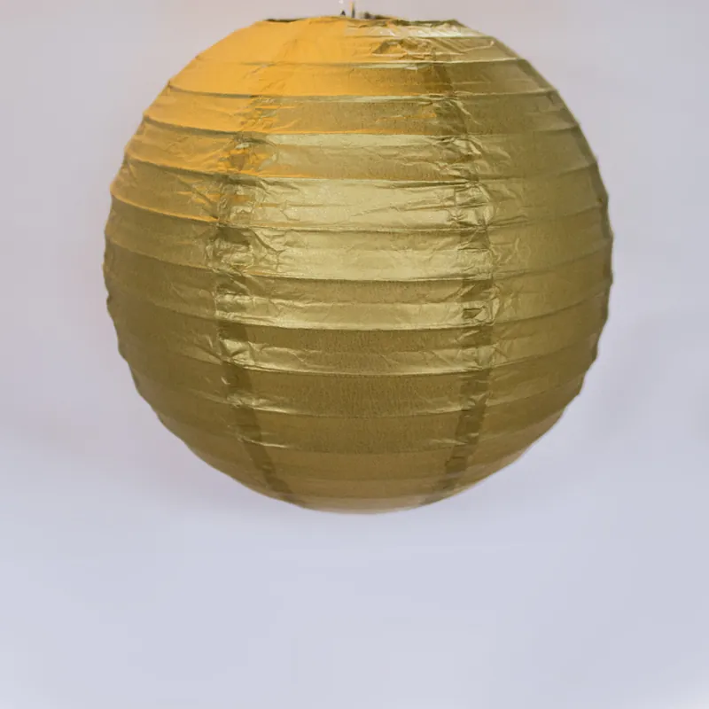 Instant Buy Decostar™ Paper Lantern 8" - Gold - 36 Pieces