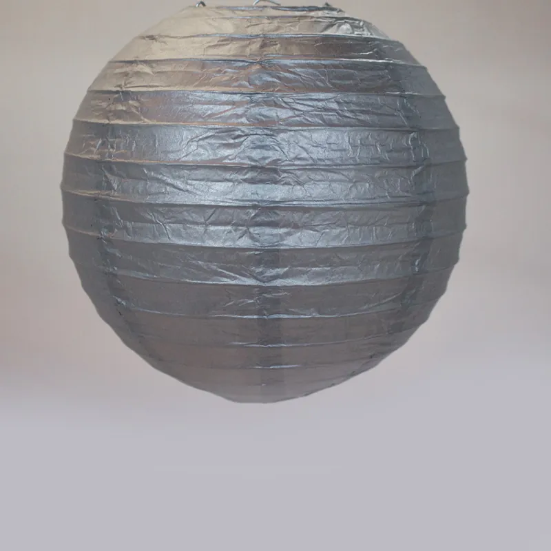 Limited Offer Decostar™ Paper Lantern 8" - Silver - 36 Pieces
