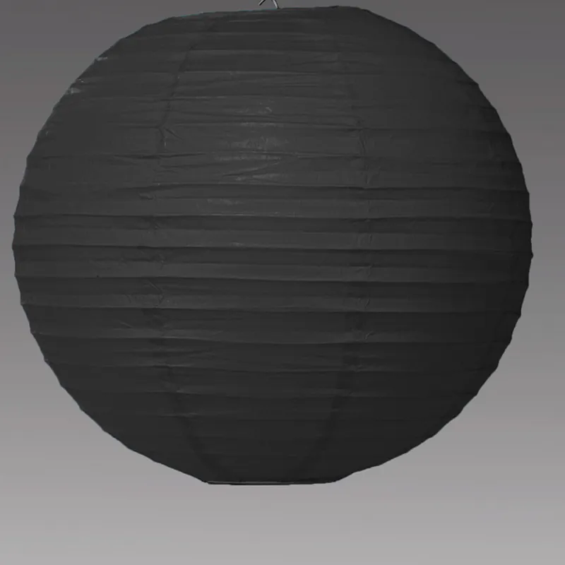 Decostar™ Paper Lantern 18" - Black - 24 Pieces Premium