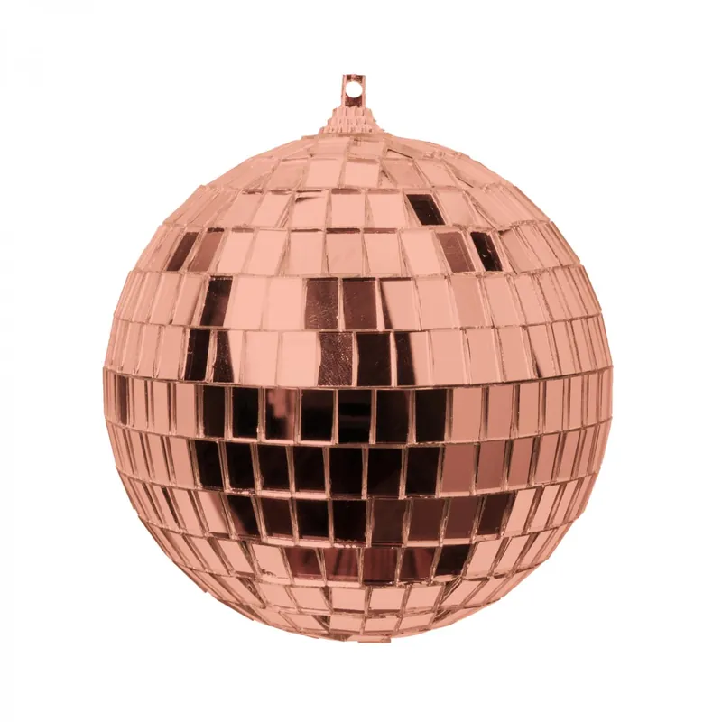 Decostar™ Mirror Disco Balls 4" - Rose Gold Handmade