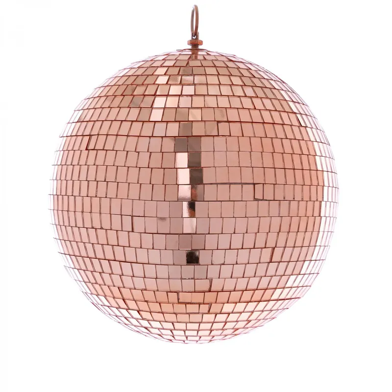 Decostar™ Mirror Disco Balls 7¾" - Rose Gold Bargain