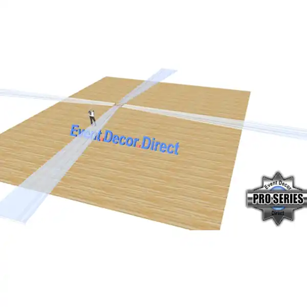40ft 4-Panel Sheer Fabric Ceiling Draping in Assorted Colors Buy Direct