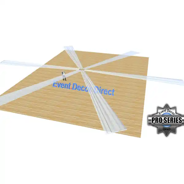 Hot Deal 40ft 6-Panel Sheer Fabric Ceiling Draping in Assorted Colors