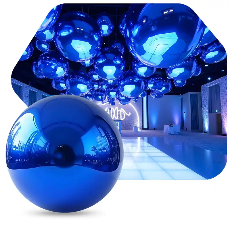 Royal Blue Inflatable Mirror Ball / Sphere - Choose your Size! Big Sale