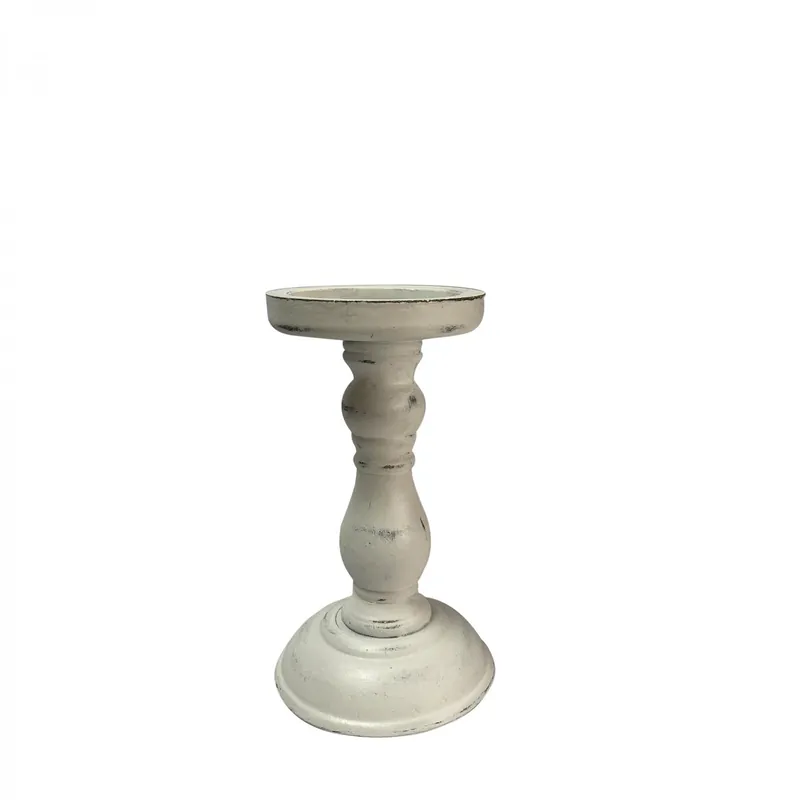 Reduced Price Decostar™ Rustic Candle Holder 7½" - White
