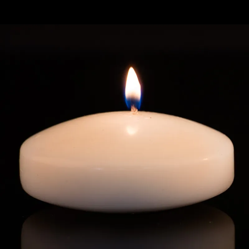 Decostar™ Brite Wick Unscented Floating Candles 3" - Box of 72 - Ivory Reduced Price