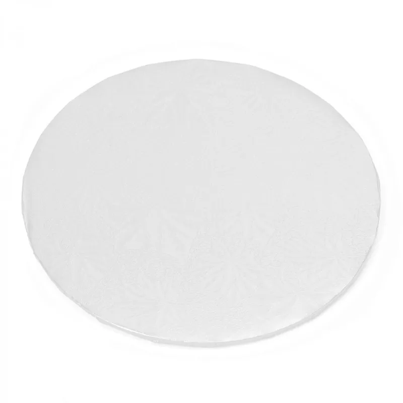 New Release Decostar™ Foil Covered Cake Board 8" 5pc/pack - White