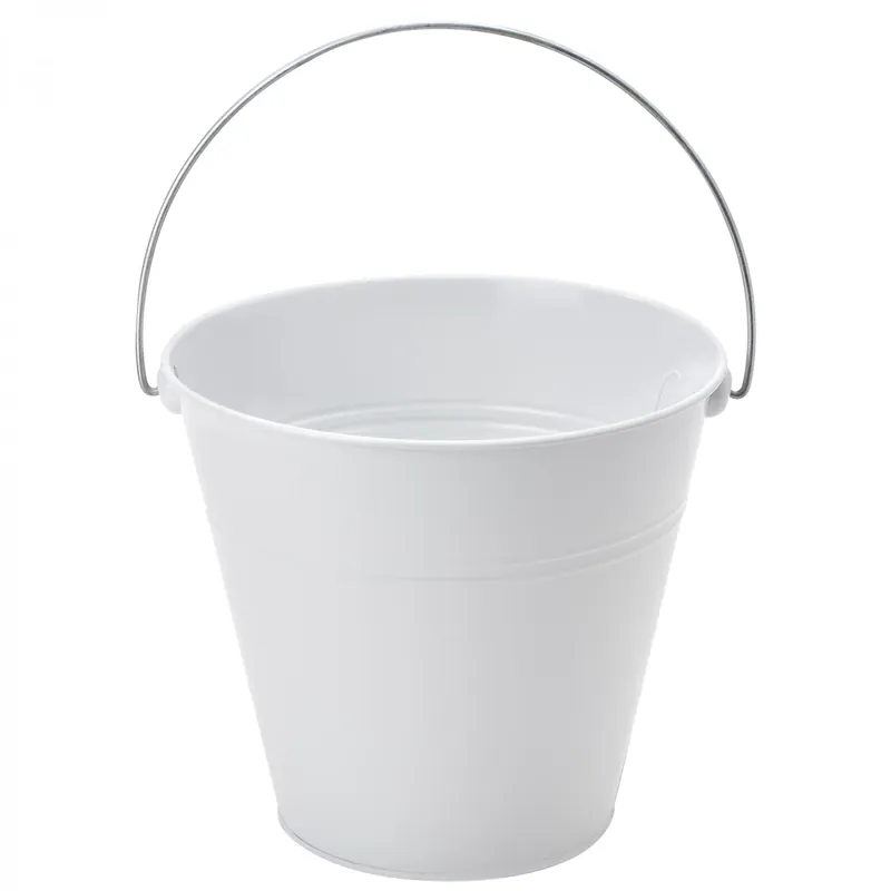 Save Now Decostar™ Tin Metal Pail Bucket - 6 Pieces - White