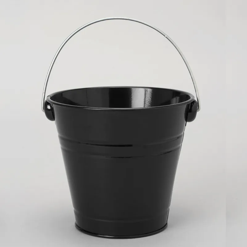 Save Now Decostar™ Metal Pail Bucket 5½ "- Black - 12 Pieces