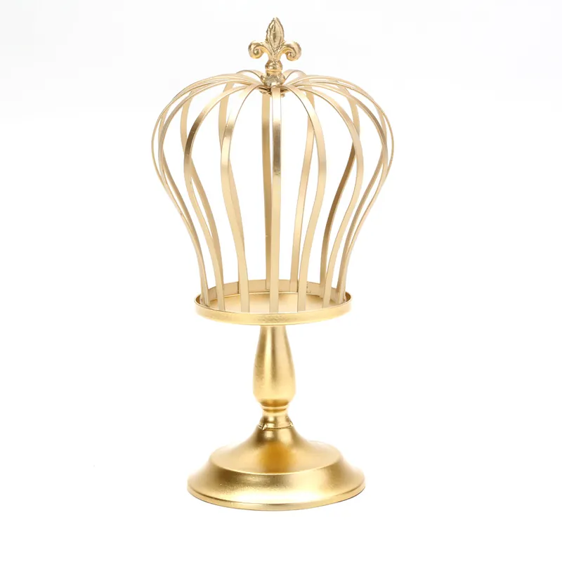Decostar™ Metal Wire Crown Stand - Gold Direct From Manufacturer