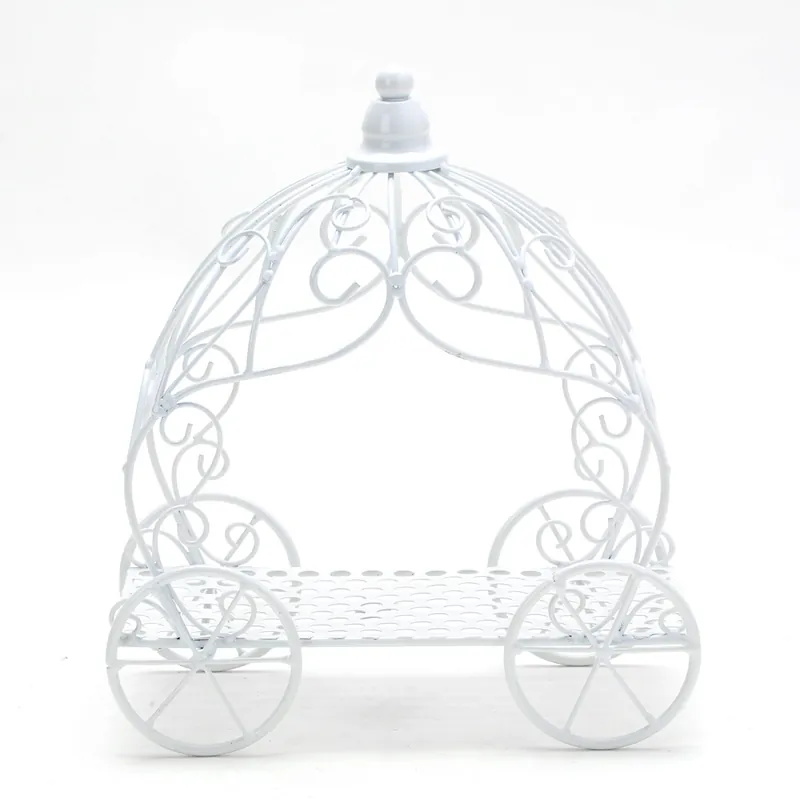 Decostar™ Metal Pumpkin Carriage - White Order Now