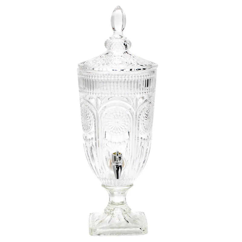 Decostar™ Glass Beverage Dispenser - 6 Units - 0.75Gal Money Back Guarantee