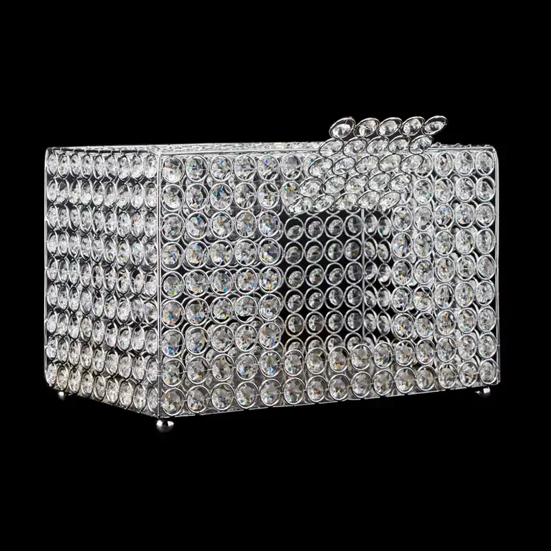 Shop Now Decostar™ Crystal Money Box 13¼" - Silver