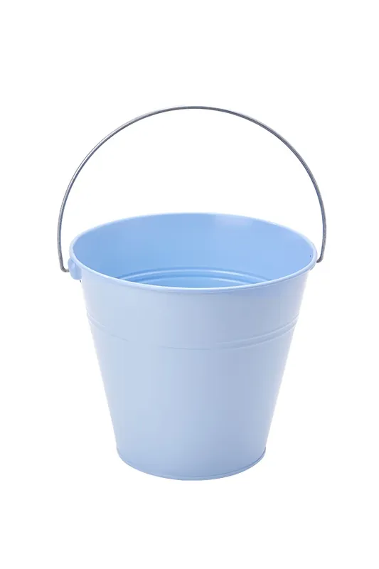 Don’t Miss Out Decostar™ Tin Metal Pail Bucket - 6 Pieces - Blue