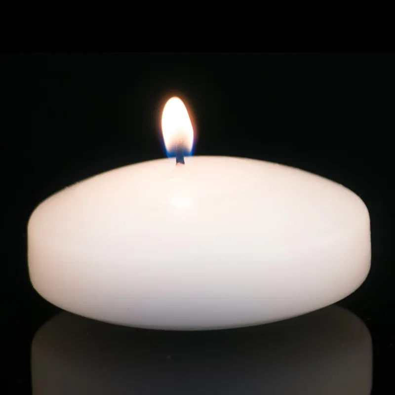 Final Sale Decostar™ Brite Wick Unscented Floating Candles 3" - box of 72 - White