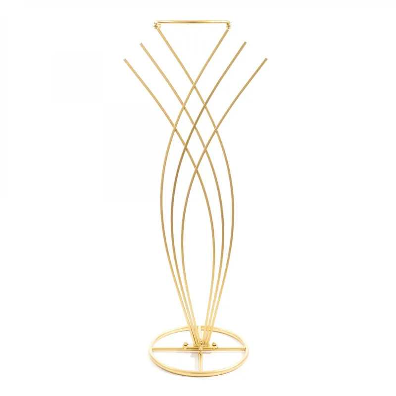 Free Delivery Decostar™ Modern Fan Floral Stand 42" - Gold