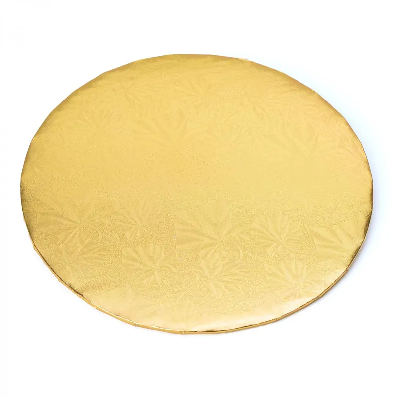 Final Sale Decostar™ Foil Covered Cake Board 10" 5pc/pack - Gold