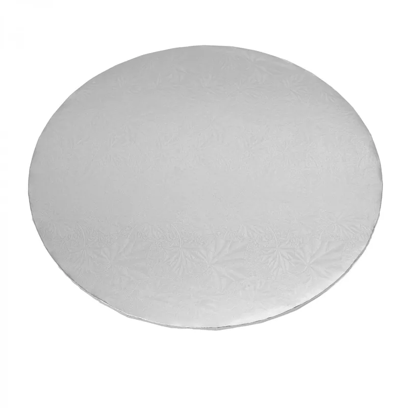 Decostar™ Foil Covered Cake Board 14" 5pc/pack - Silver Fast Shipping