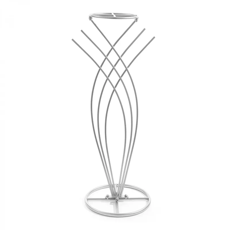 Holiday Sale Decostar™ Modern Fan Floral Stand 42" - Silver